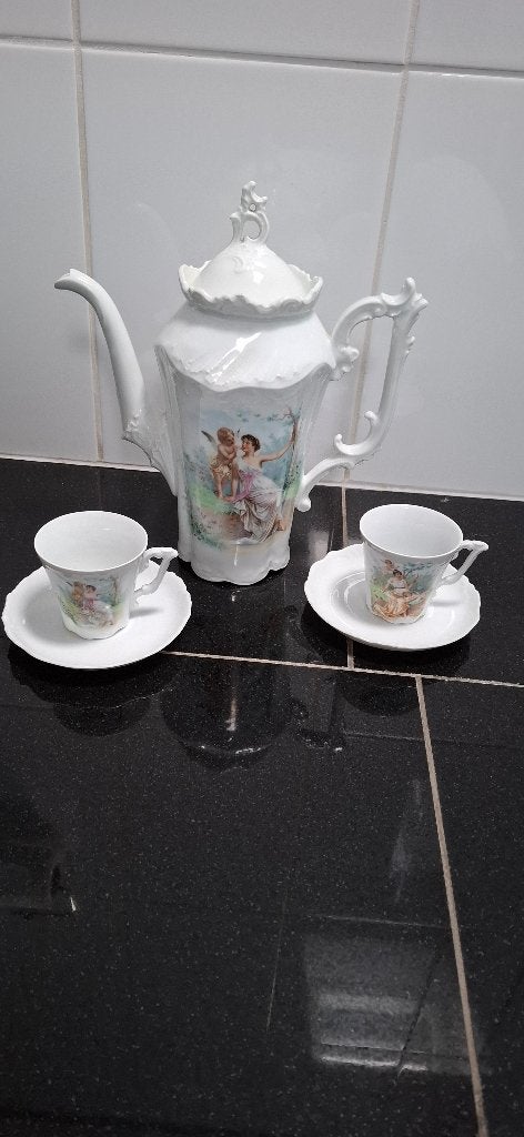 Klassieke porseleinen koffie/theepot, Enlèvement