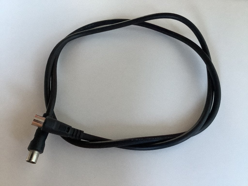 COAX kabel 1m, Ophalen of Verzenden, Zo goed als nieuw, Minder dan 2 meter, Coaxiale kabel