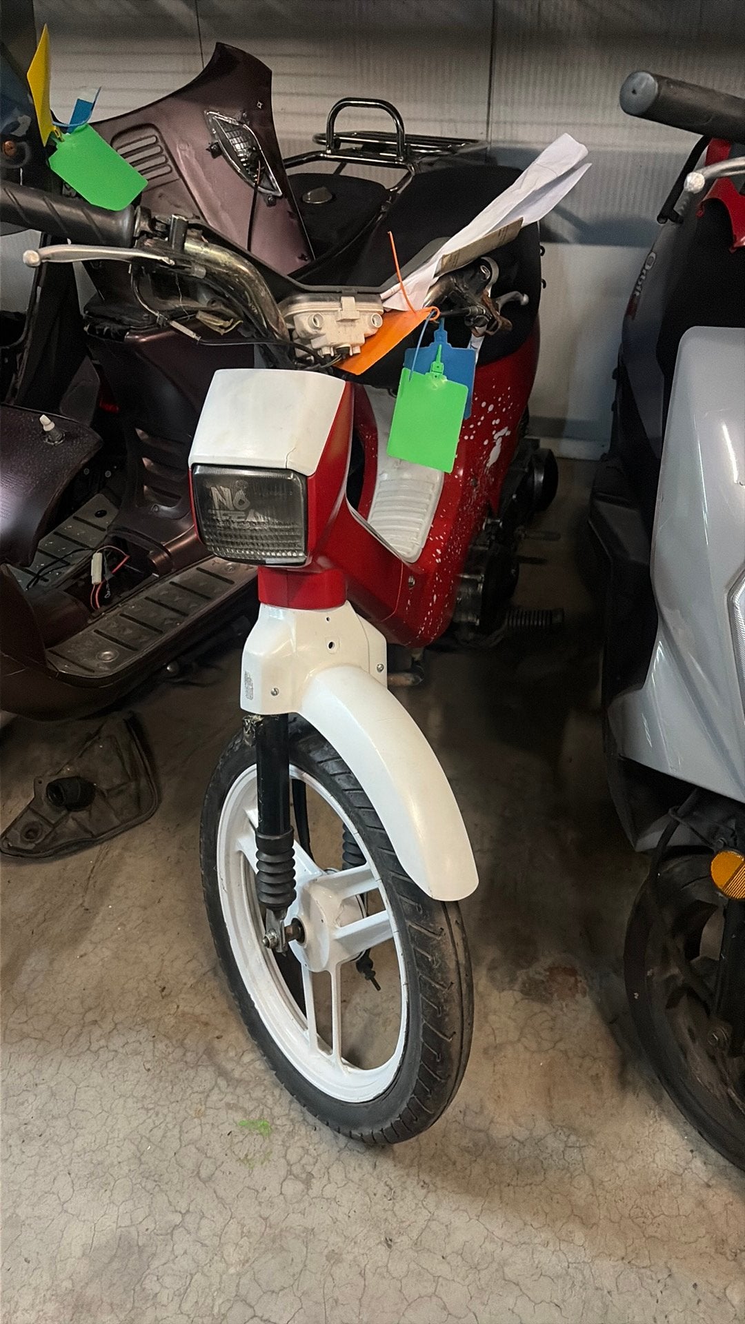 Klassieke Honda Wallaroo 2T - Custom Rood/Wit (Rijklaar, Fietsen en Brommers, Ophalen, Gebruikt