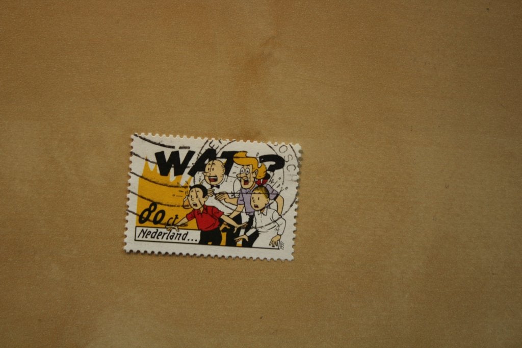 Timbre néerlandais de Bob et Bobette 1997, oblitéré, Envoi, Bob et Bobette, Utilisé, Autres types