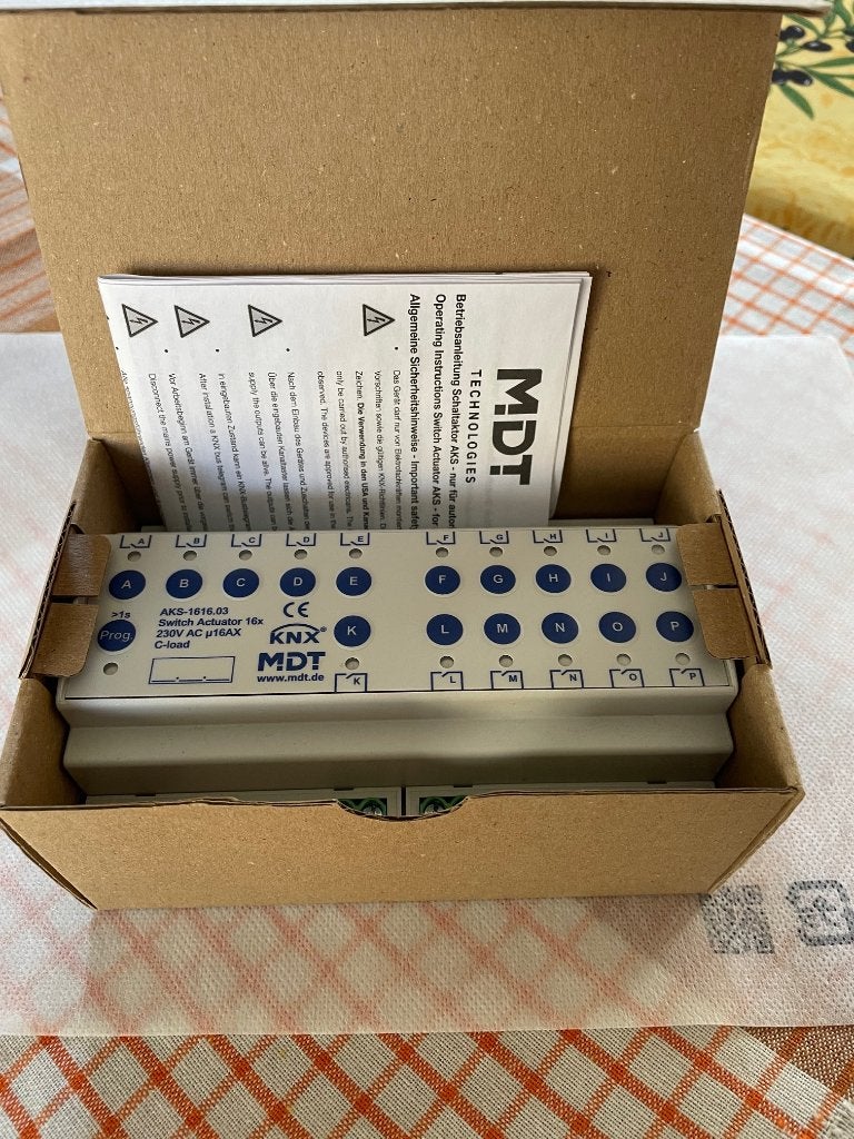 Actionneur KNX MDT 16 sorties 230V/16A, Enlèvement ou Envoi