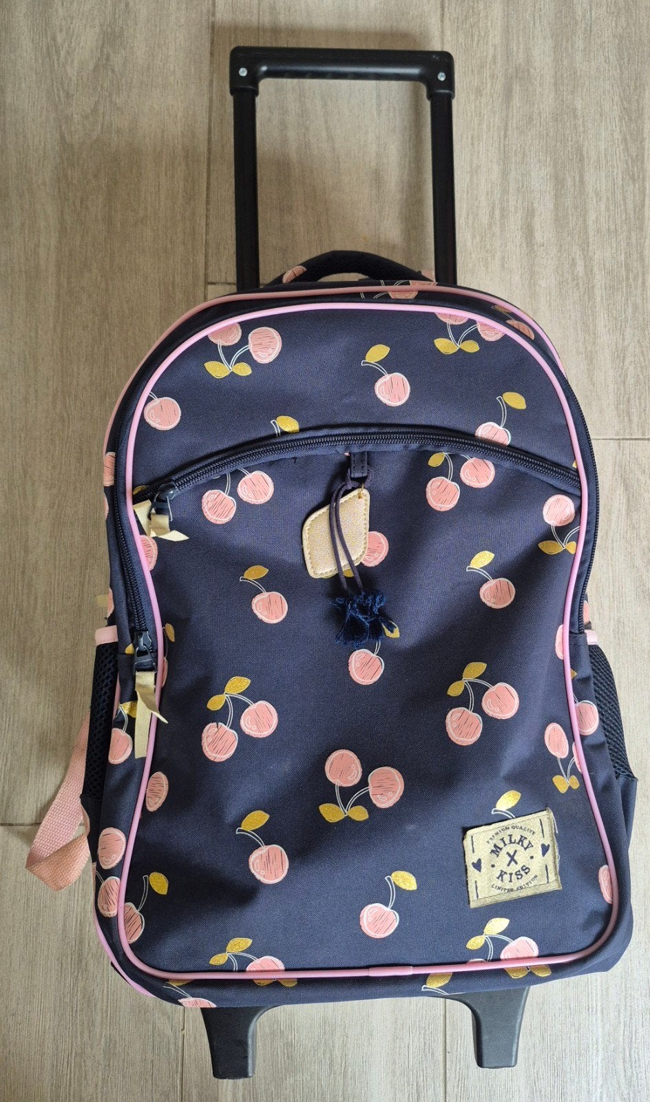 Boekentas op wieltjes, Ophalen, Roze