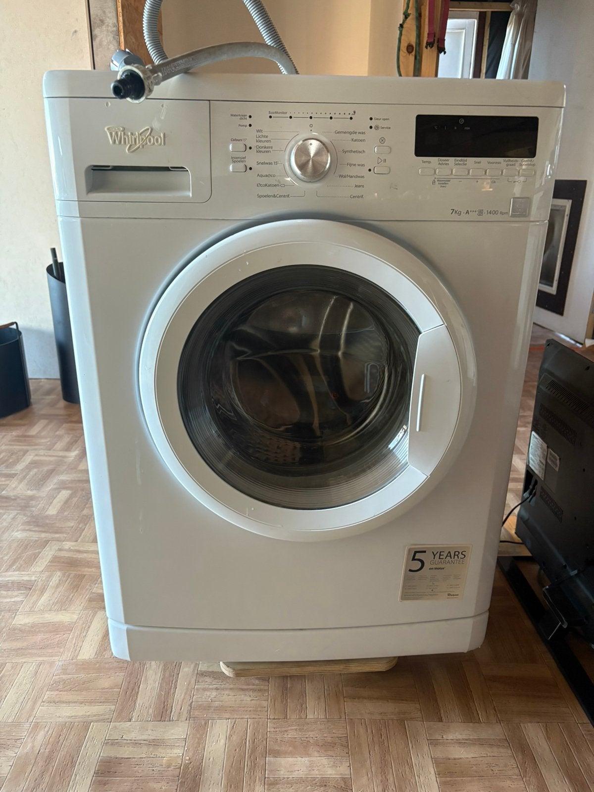 Whirlpool caremotion 1407 SM wasmachine 7kg, 6 tot 8 kg, Ophalen, Zo goed als nieuw, Voorlader