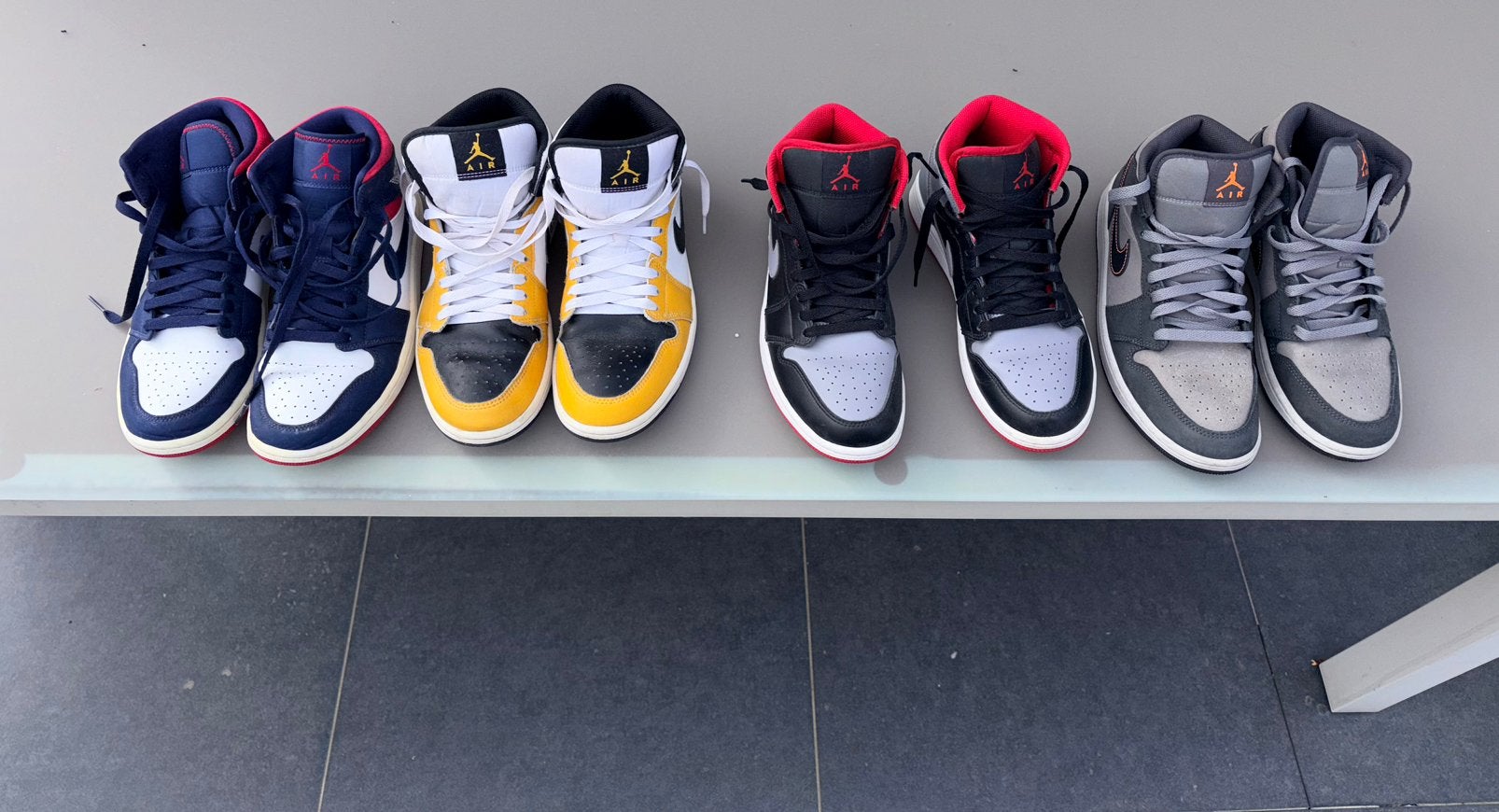 4 paar Nike Air Jordans maat 41, Enlèvement ou Envoi, Utilisé, Chaussures