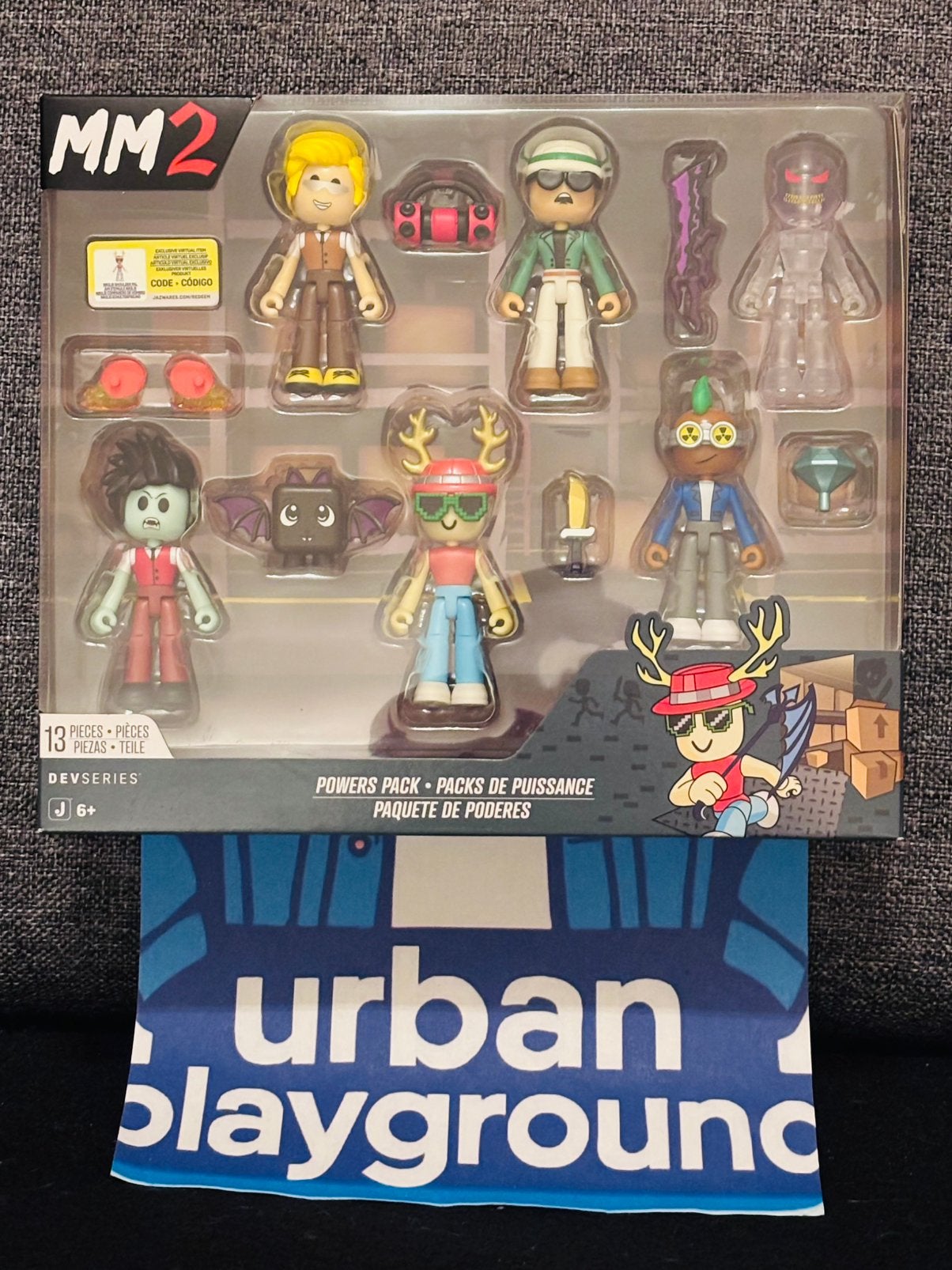 Pack de figurines Jazwares Roblox MM2 DevSeries Powers Pack, Enfants & Bébés, Jouets | Figurines, Neuf, Enlèvement ou Envoi