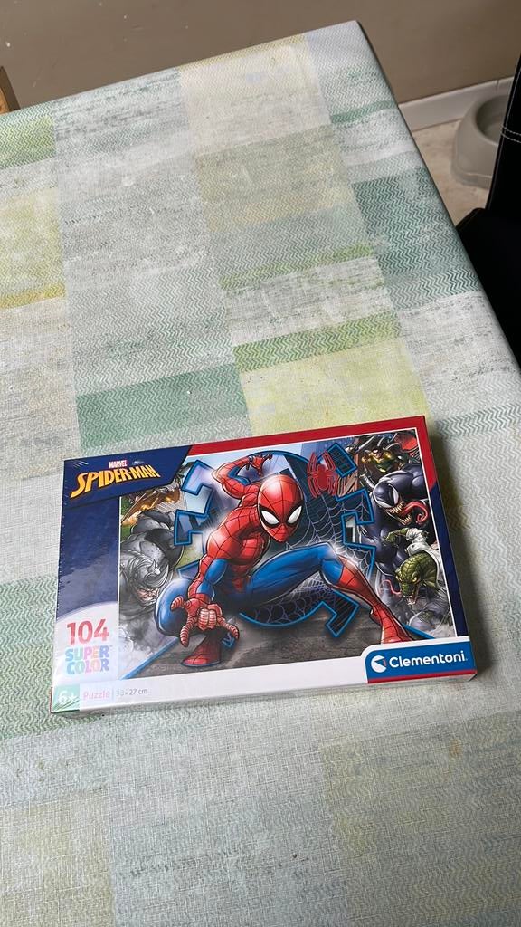 Puzzel 104 stukken spiderman, Ophalen, Meer dan 50 stukjes, Nieuw