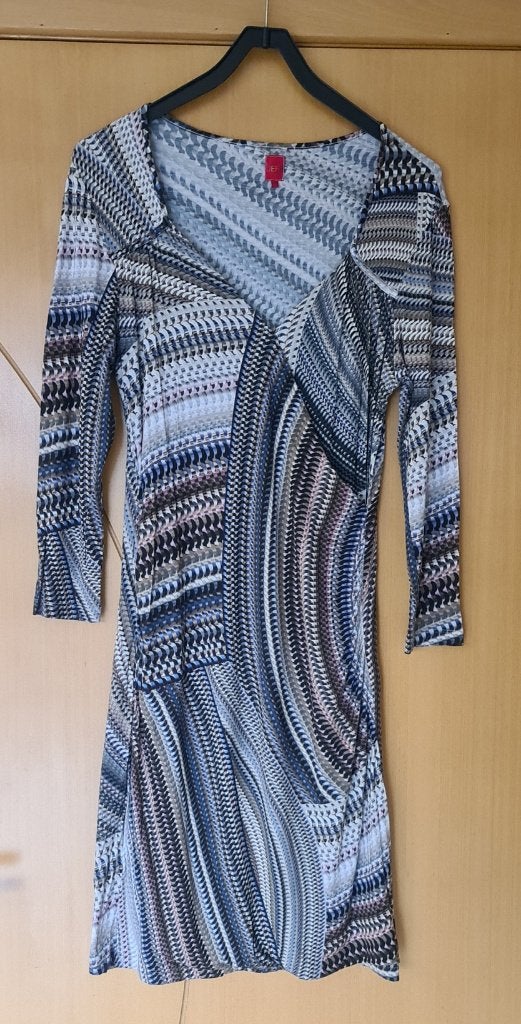 Robe manche longues 'Jeff' - T. 4/38, Taille 38/40 (M), Enlèvement ou Envoi, Comme neuf, Multicolore