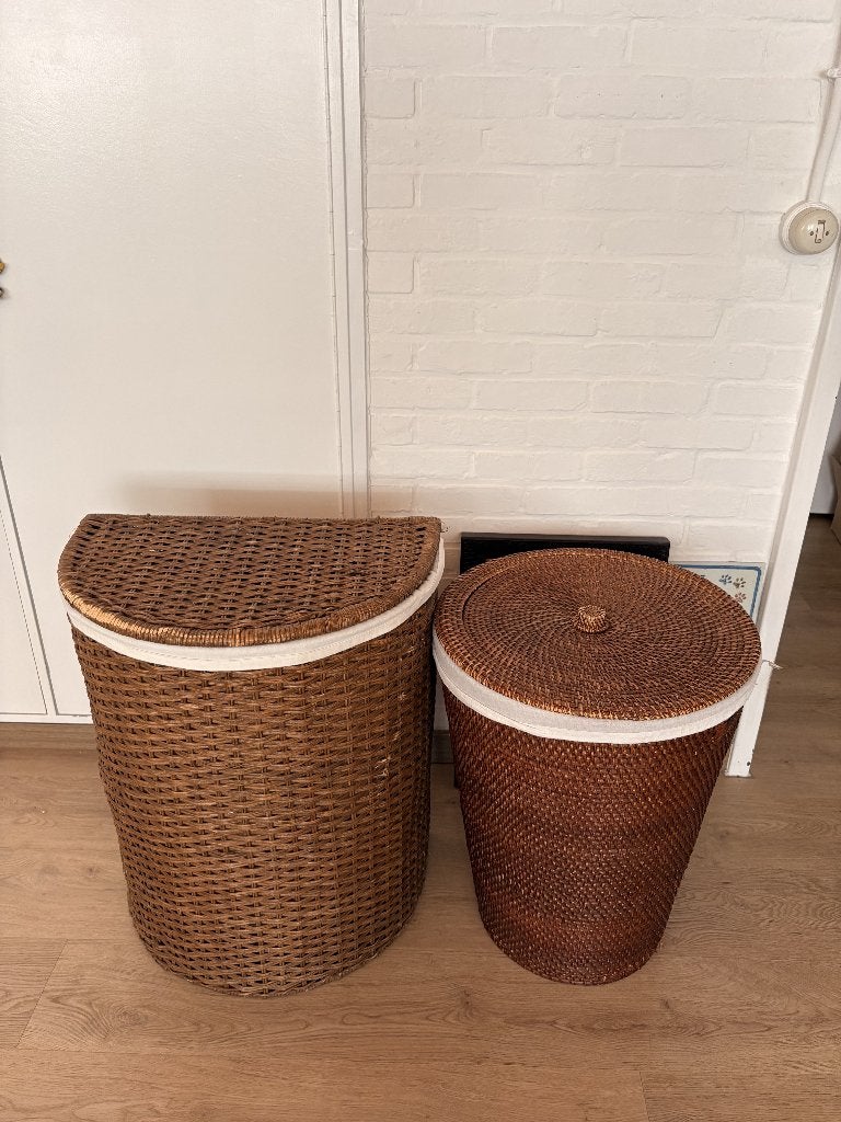Set van 2 wasmanden, Ophalen, Gebruikt, Landelijk, Natuurlijk materiaal