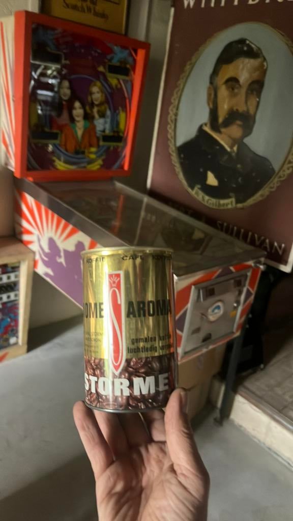 Oude spaarpot koffie Storme, Ophalen of Verzenden, Zo goed als nieuw, Koffie
