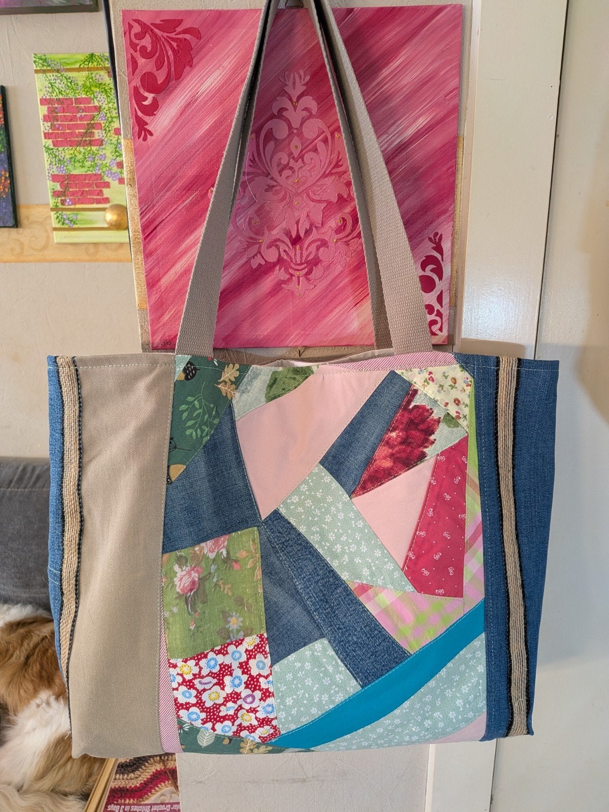 handgemaakte tas, Hobby en Vrije tijd, Scrapbooking, Ophalen of Verzenden