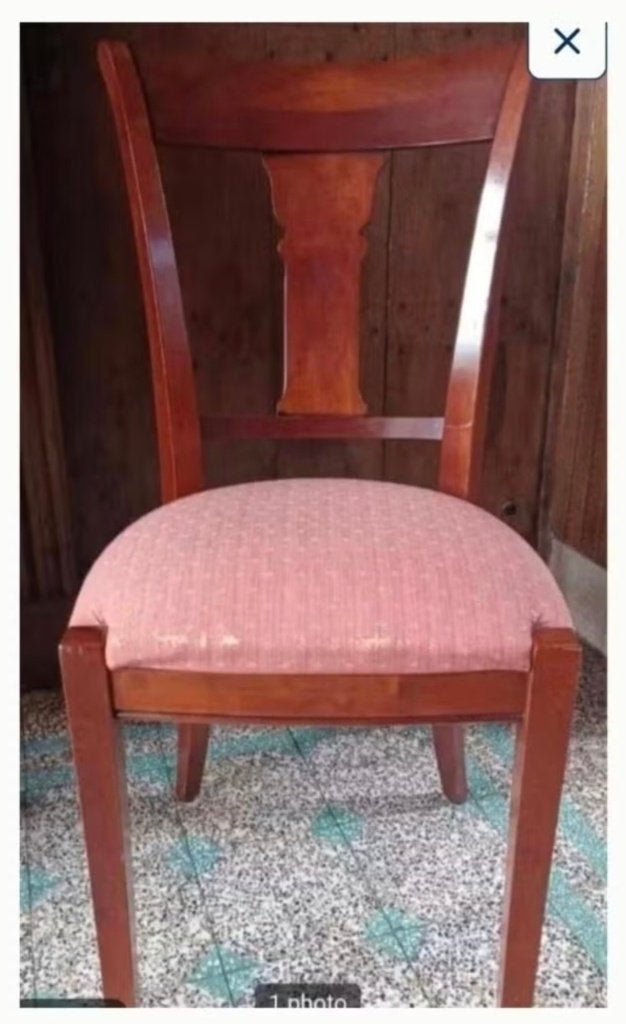 Achète chaise en merisier, Enlèvement, Tissus