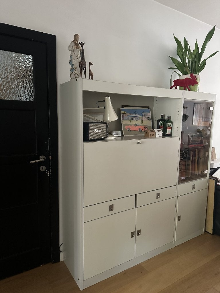 vintage barkast jaren 70, Huis en Inrichting, Ophalen, Gebruikt, 150 tot 200 cm, Met lade(s)
