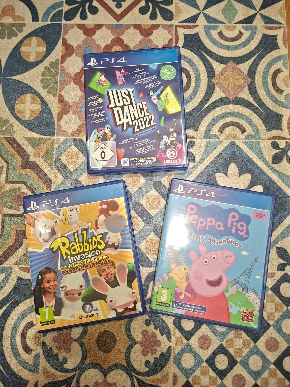 ps4 spellen peppa pig, rabbids, just dance, Ophalen of Verzenden, Zo goed als nieuw, Puzzel en Educatief, Vanaf 3 jaar