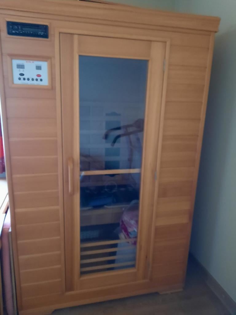 Cabine infrarouge pour 2 personnes, Sports & Fitness, Enlèvement, Comme neuf, Infrarouge, Sauna complet