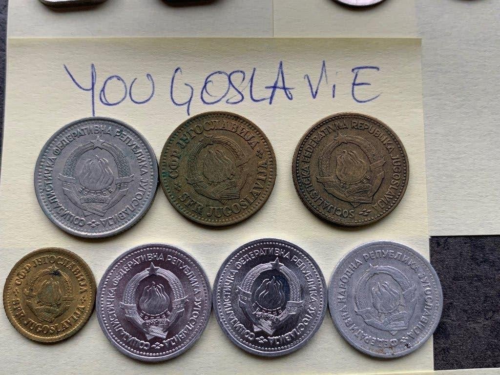 Devise EUROPE non-euro: Yougoslavie/Pologne/... 26 pièces, Postzegels en Munten, Ophalen, Joegoslavië, Losse munt