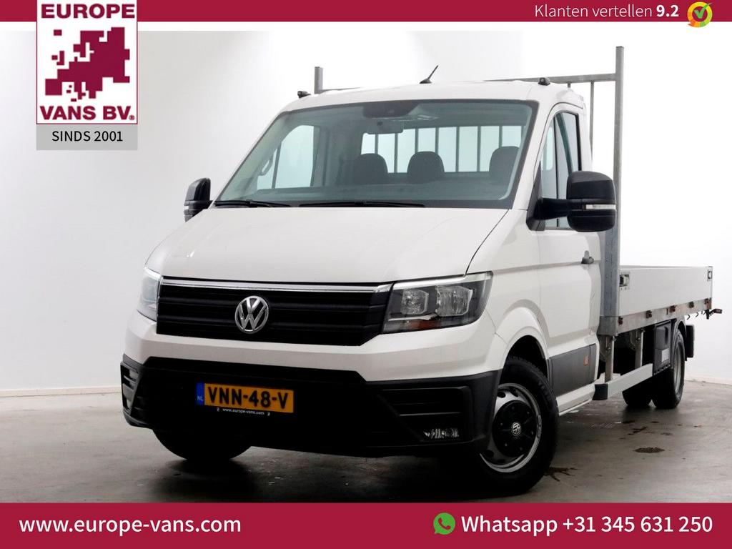 Volkswagen Crafter 50 2.0 TDI 177pk Open Laadbak L433cm Trek, Auto's, Wit, Bedrijf, Onderhoudsboekje, Te koop