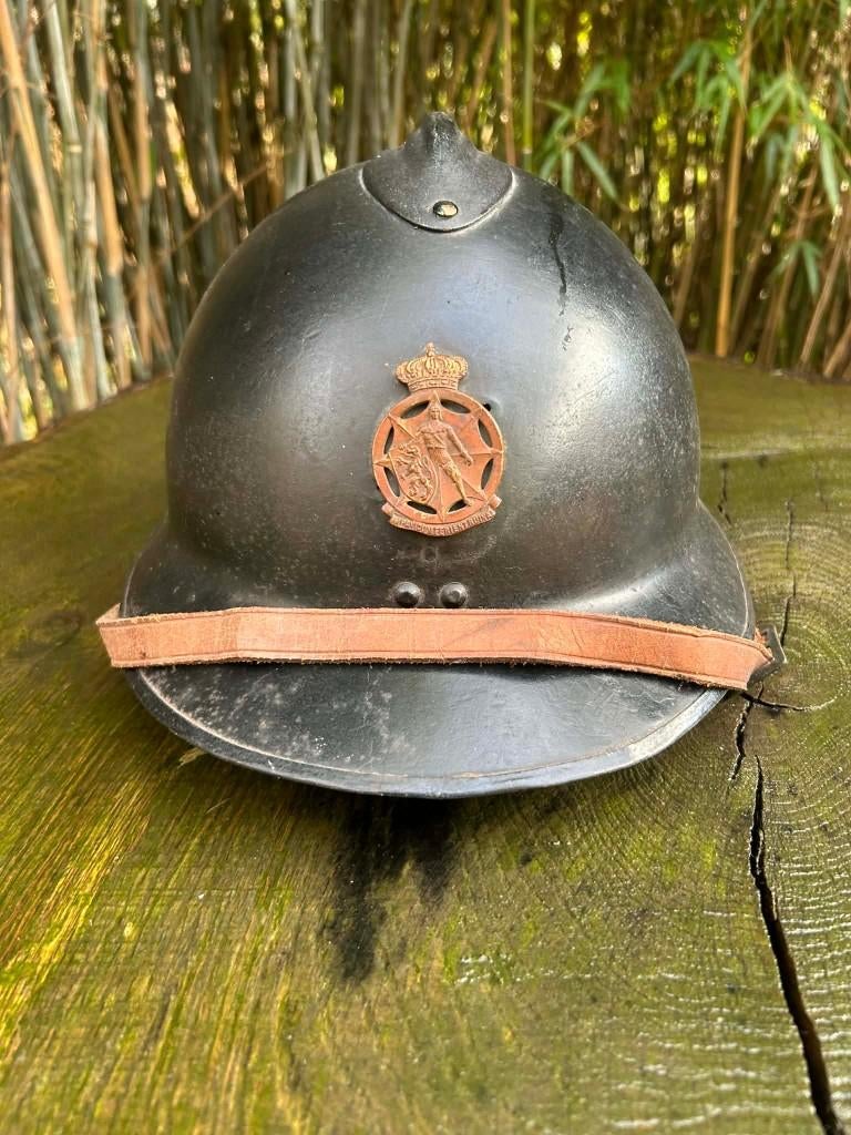 casque de la dp belge ww2, Collections, Objets militaires | Seconde Guerre mondiale, Enlèvement ou Envoi, Autres