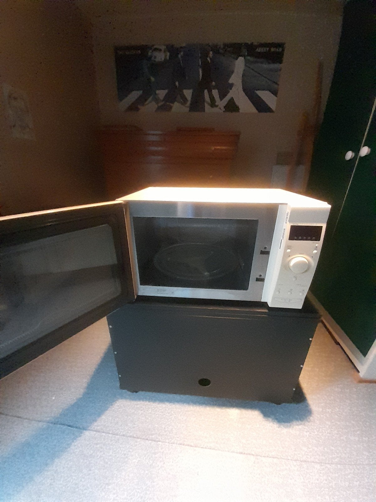 microgolf van het merk whirlpool, Ophalen
