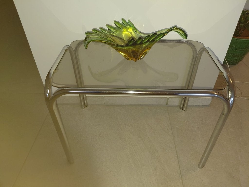 Vintage bijzet- plantentafel mid century italiaans design, Antiek en Kunst, Ophalen of Verzenden