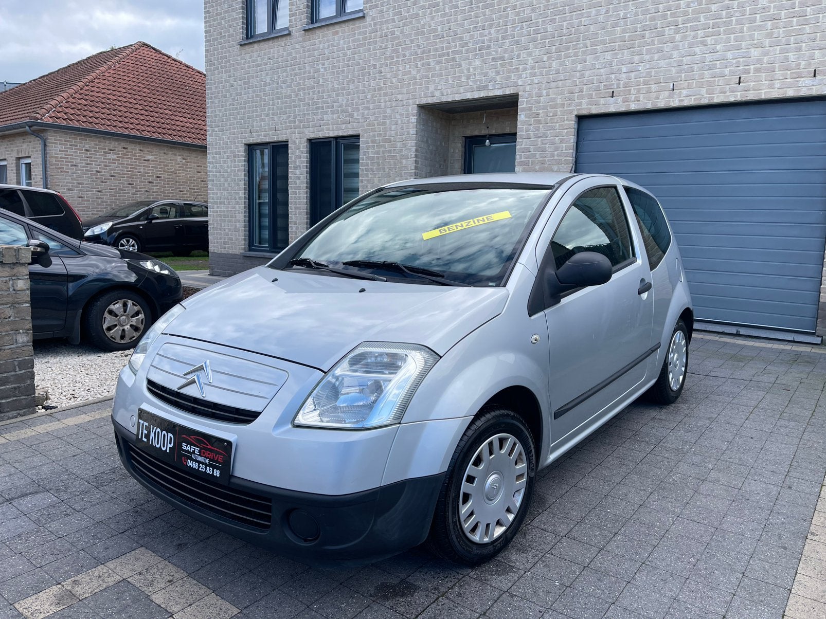 Citroen C2 Benzine 2006 Start Rijd Goed Gekeurd 35000KM, Autos, Argent ou Gris, Achat, Entreprise, Boîte manuelle