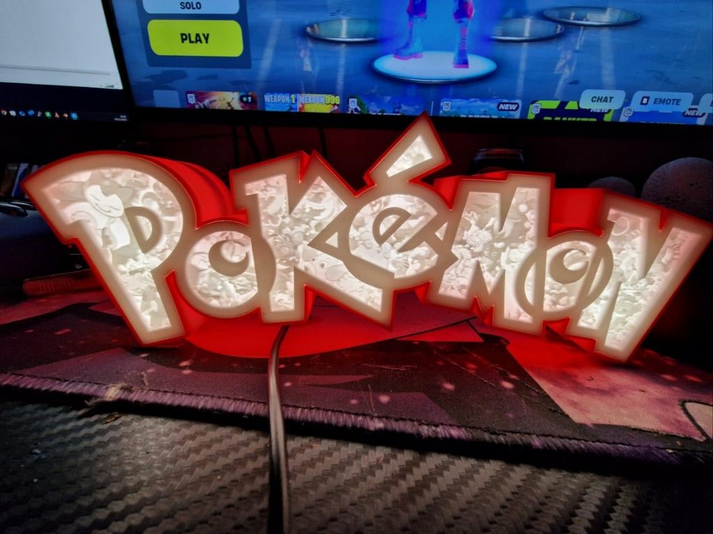Nieuwe Pokemon lichtbak met LED verlichting., Ophalen of Verzenden, Nieuw, Lamp