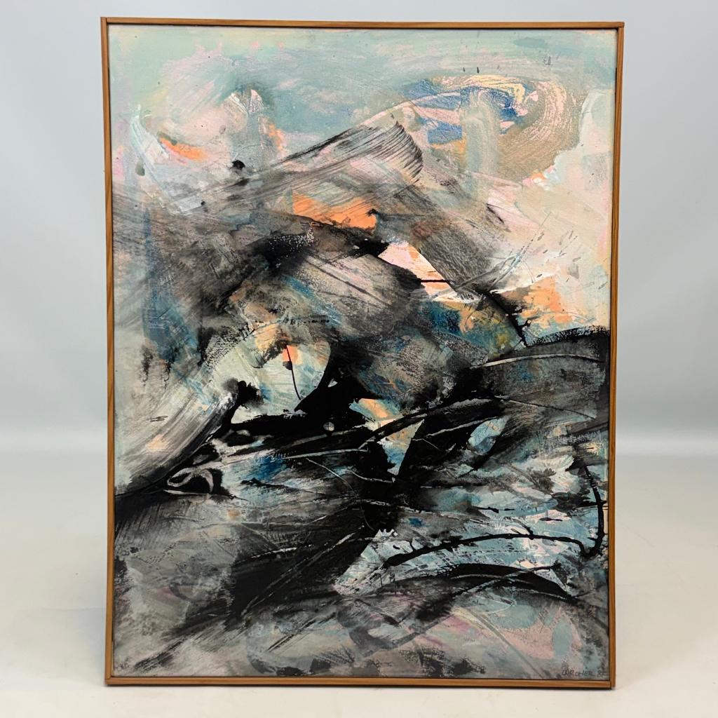 Composition abstraite de Bernard Larcher, Enlèvement ou Envoi