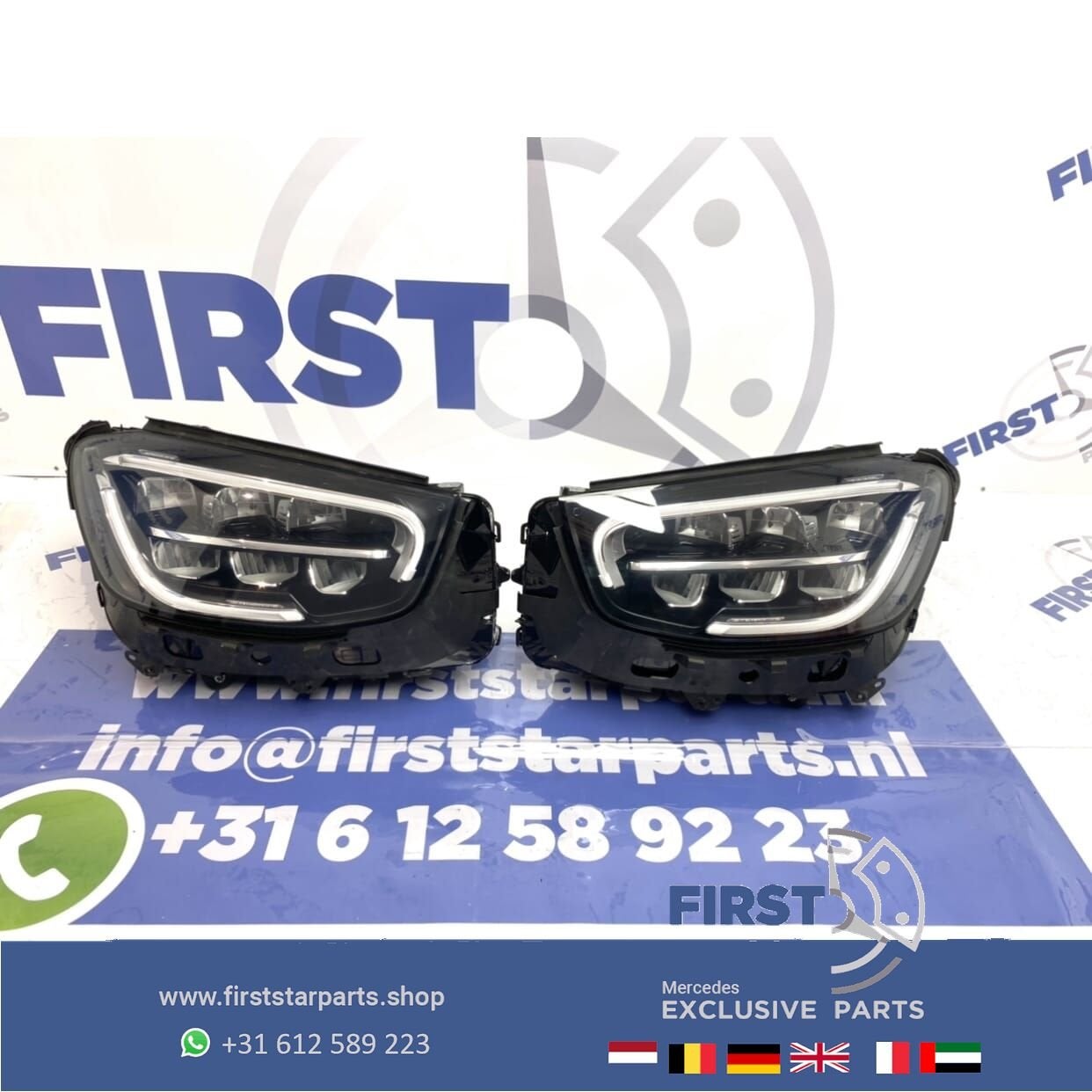 W253 FACELIFT GLC HP LED COMPLETE KOPLAMPEN SET Mercedes 201, Gebruikt, -, Ophalen of Verzenden, -