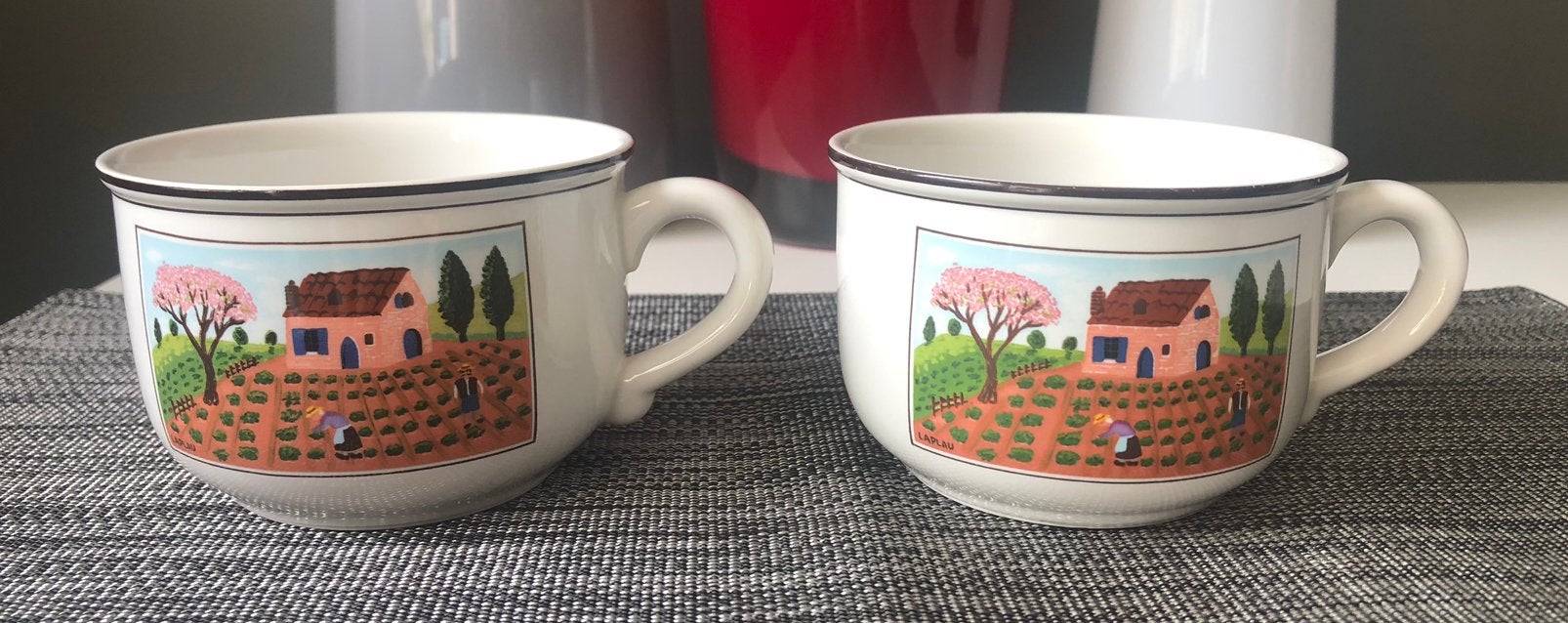 Villeroy & Boch Design Naif ontbijtkopjes, Huis en Inrichting, Keuken | Servies, Ophalen of Verzenden, Zo goed als nieuw, Porselein