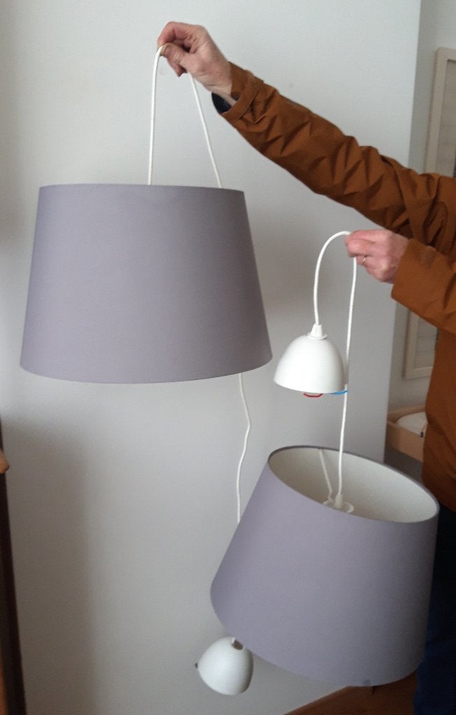 2 suspensions Ikea Sekond, Enlèvement, Utilisé, Synthétique, E27 (grand)