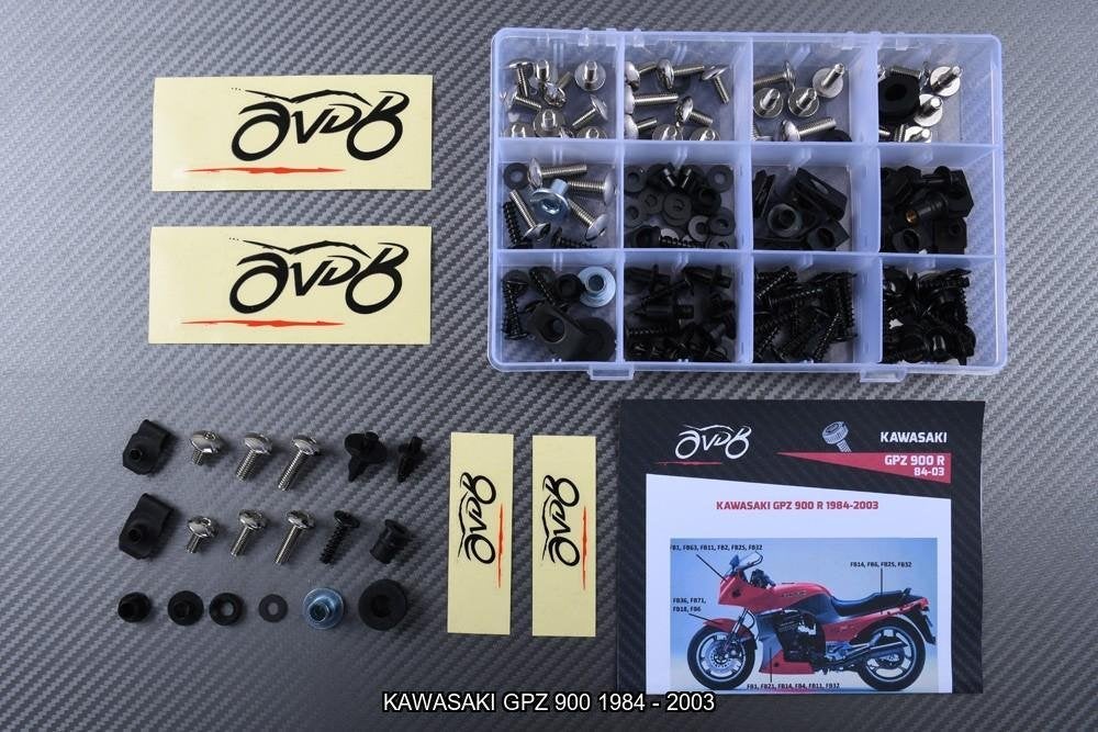 Kit visserie spécifique pour KAWASAKI GPZ 900 1100 1984 2003, Motos, Enlèvement ou Envoi, Neuf