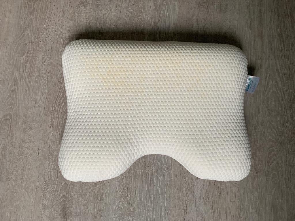 Ergonomisch hoofdkussen, Ophalen, Gebruikt, Eenpersoons, Wit