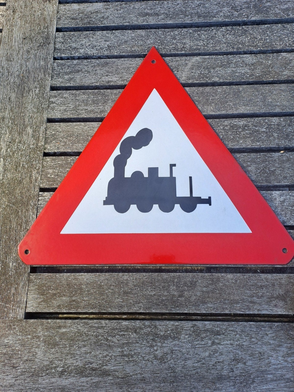 Verkeersborden in emaille, Ophalen, Gebruikt