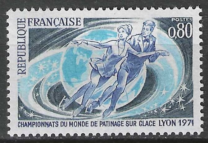 Frankrijk 1971 - Yvert 1665 - Kunstschaatsen in Lyon (PF), Verzenden, Postfris