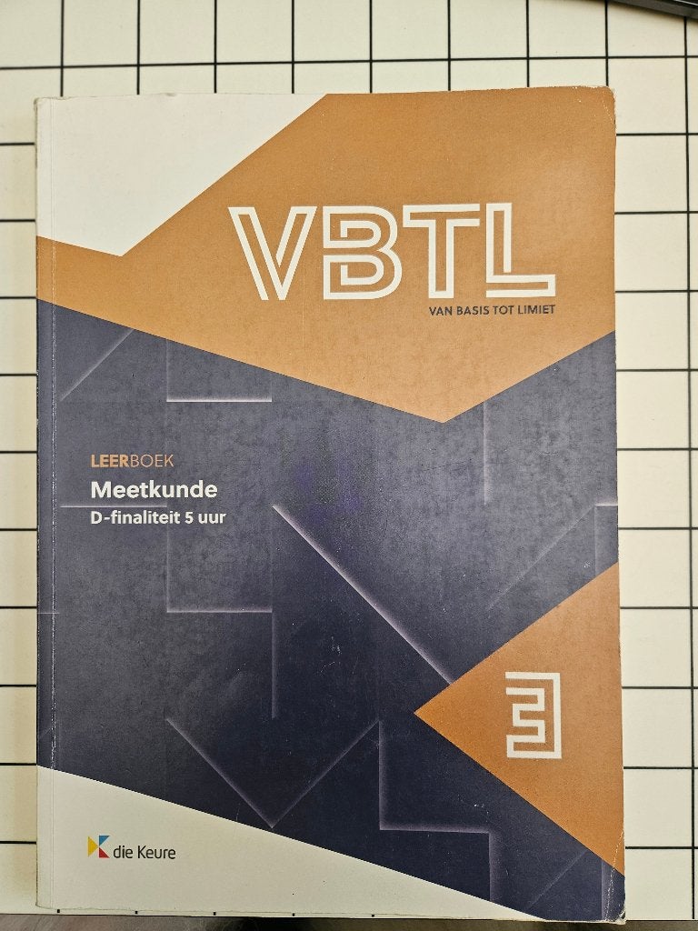 VBTL 3 Meetkunde, Boeken, Schoolboeken, ASO, Wiskunde A, Die keure, Ophalen of Verzenden