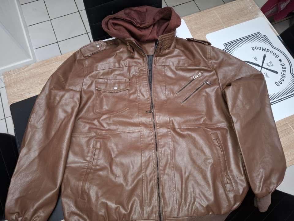 Lederen jas voor heren, Ophalen of Verzenden, Nieuw, Overige maten, Bruin