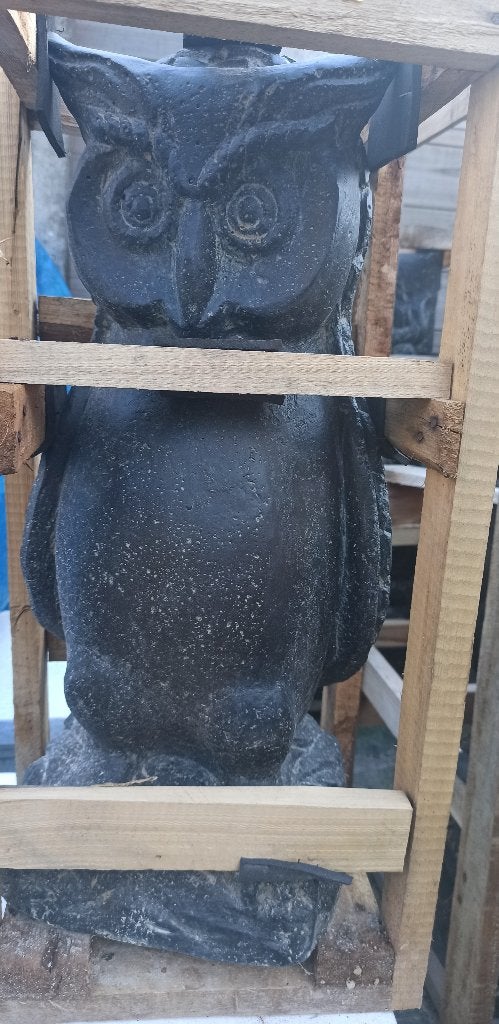 uil in steen, Ophalen, Nieuw, Steen, Dierenbeeld