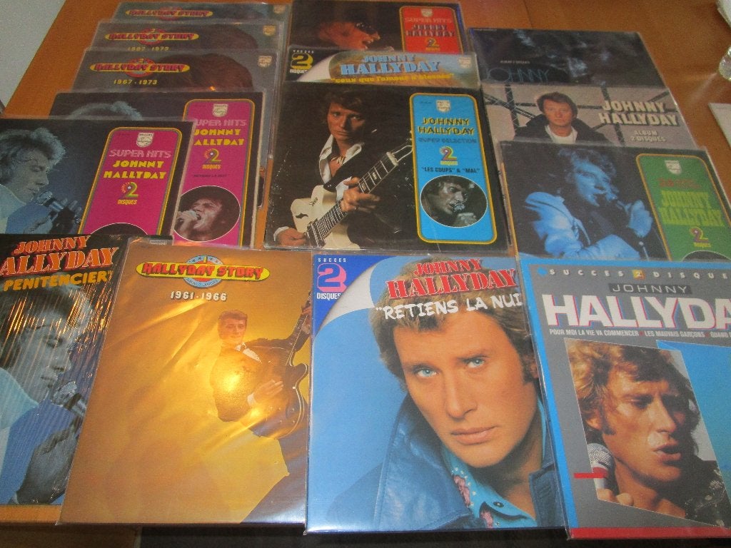 Johnny Hallyday : lot de 15 double LP compilation, 12 pouces, Enlèvement ou Envoi, Rock 'n' roll, Compilation