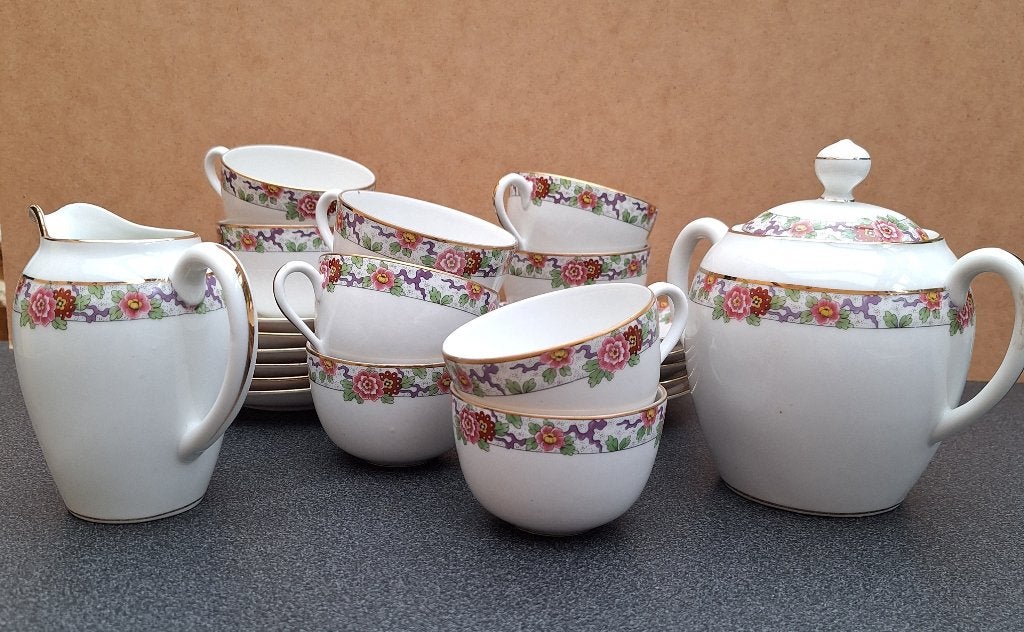 Service à café / thé vintage en porcelaine fine, Antiquités & Art, Enlèvement ou Envoi