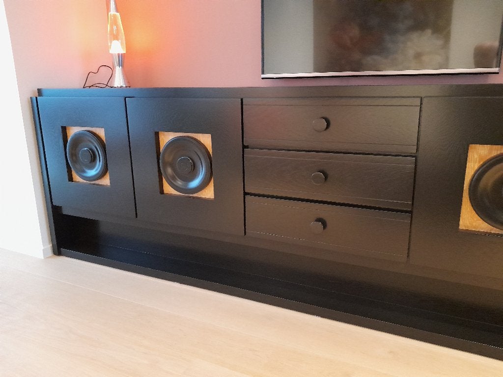 Vintage brutalist dressoir 1970, Huis en Inrichting, Ophalen