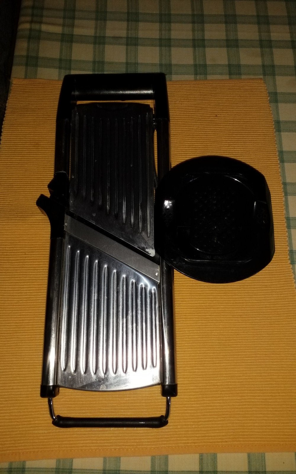 Mandoline, Snijmachine, Ophalen of Verzenden, Zo goed als nieuw, Metaal
