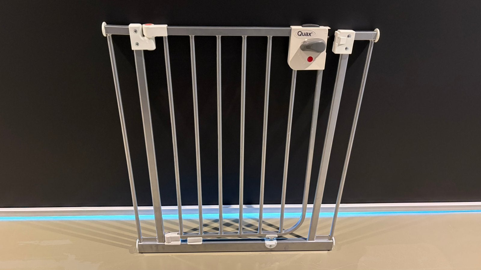Porte d'escal/barrière de sécurité grise (barrière à pince), Enlèvement, Comme neuf, Barrière de sécurité