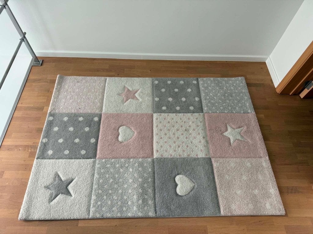 Vloerkleed kinderkamer, Ophalen, 100 tot 150 cm, Beige, Zo goed als nieuw