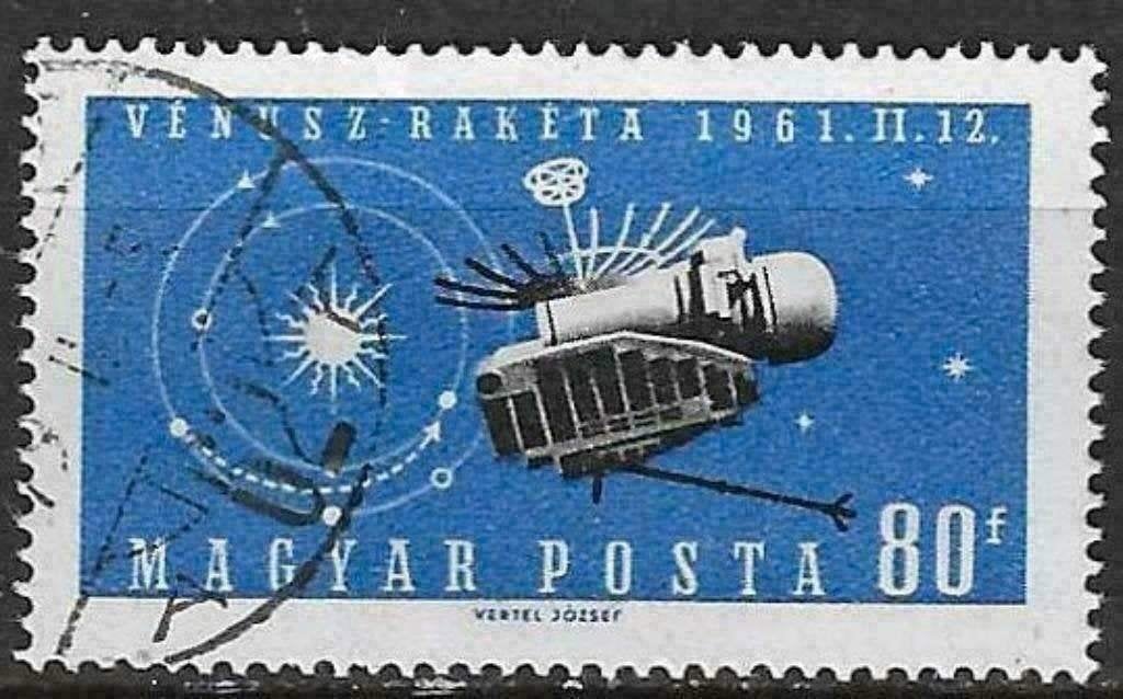 Hongarije 1961 - Yvert 1435 - Lancering van de Venera I (ST), Verzenden, Gestempeld
