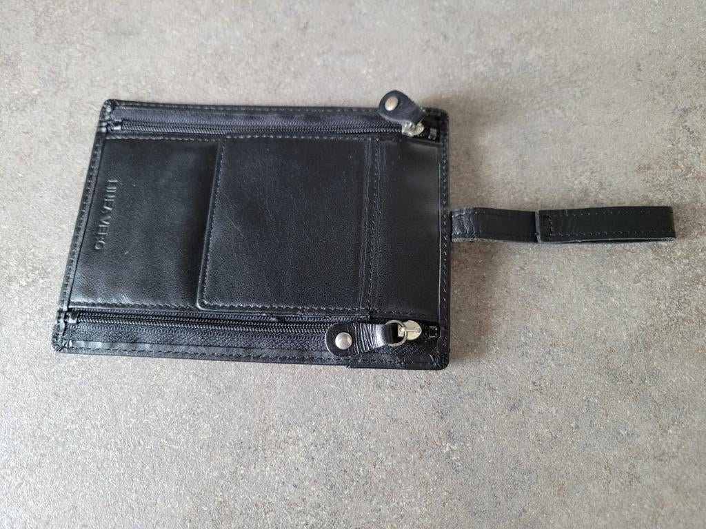 Riemtasje merk Linea Vero leder, Handtassen en Accessoires, Portemonnees, Overige merken, Zwart, Nieuw, Ophalen of Verzenden