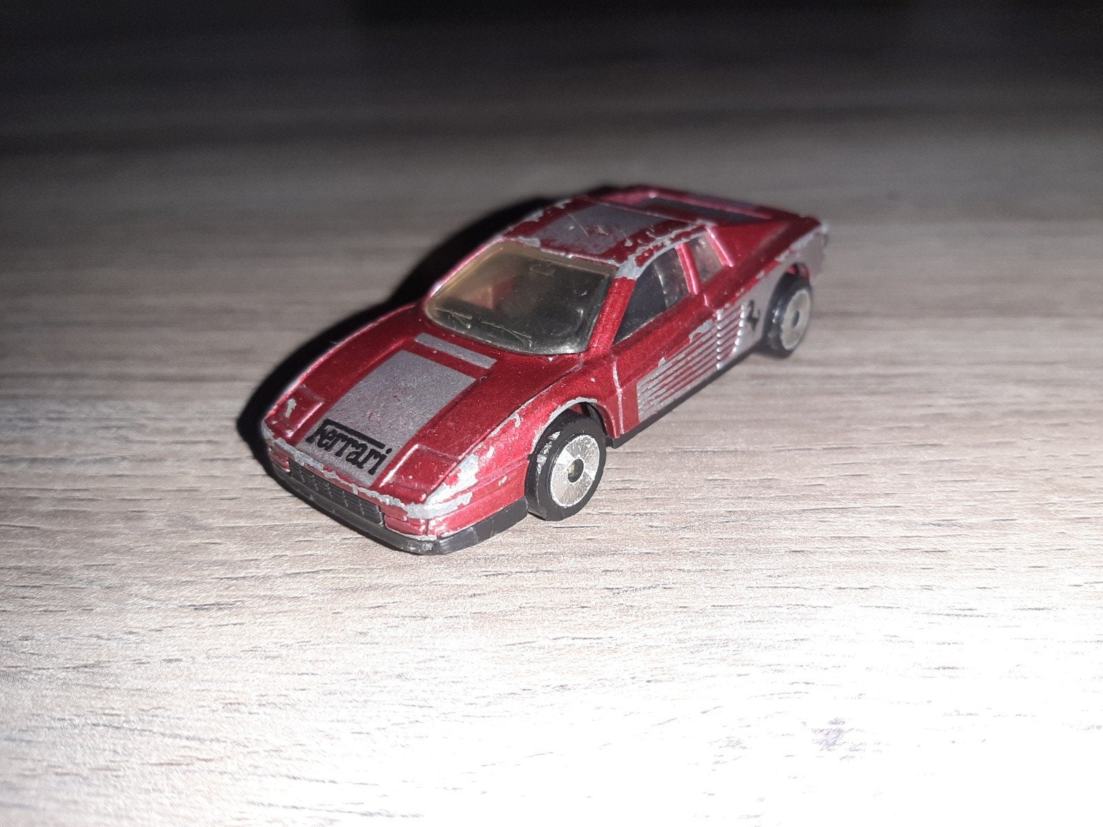 Matchbox Ferrari Testarossa 1986 Laser Wheels, Hobby en Vrije tijd, Ophalen of Verzenden, Gebruikt, Auto