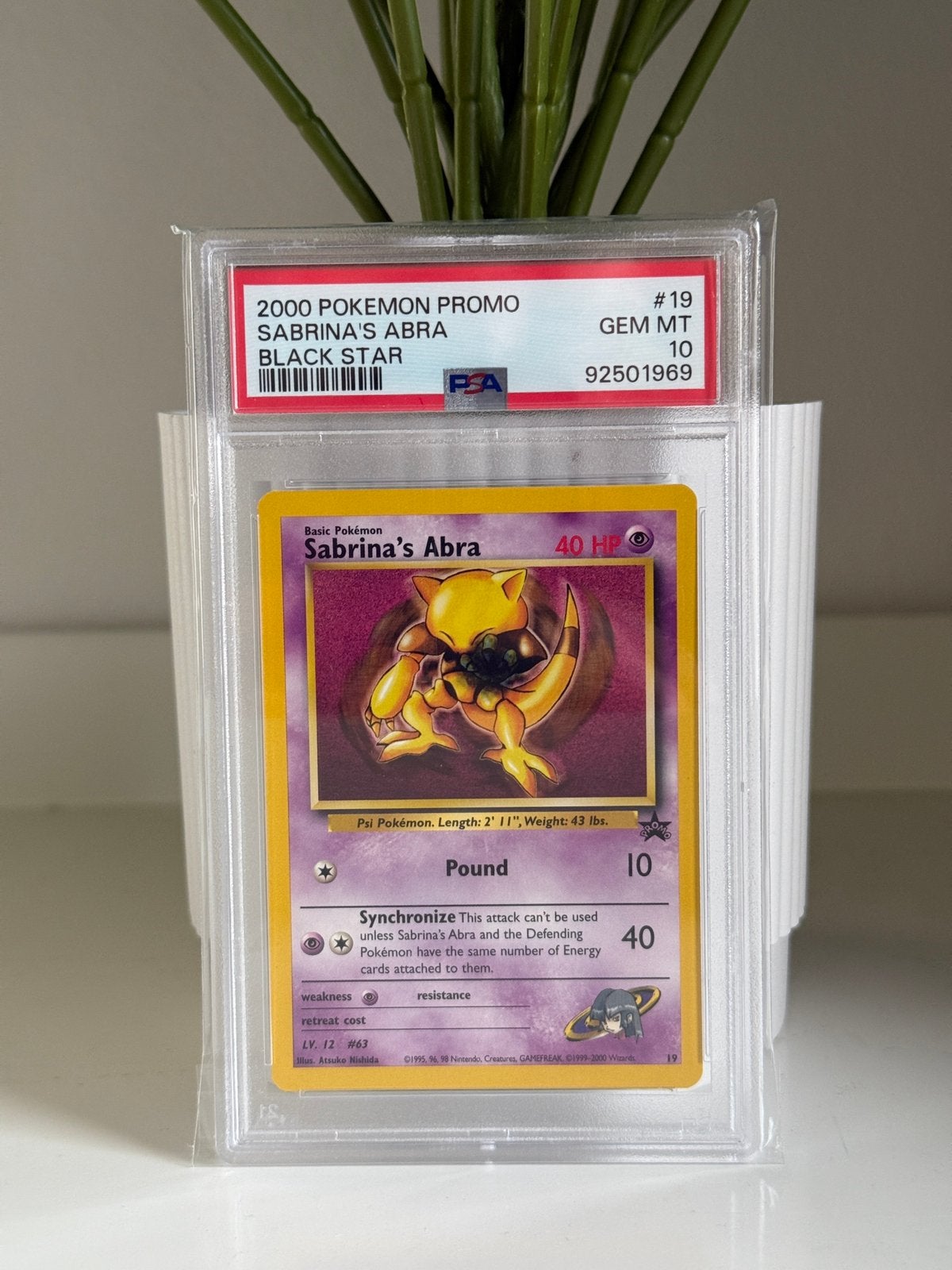 Sabrina's Abra PSA 10 Pokemon WOTC Promo 19, Ophalen, Zo goed als nieuw