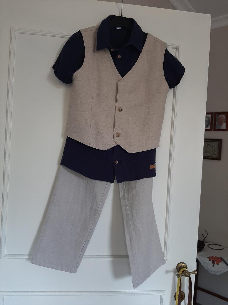 Ensemble pantalon chemise gilet   garçon 10/12 ans  Zara, Enfants & Bébés, Pantalon, Garçon, Enlèvement ou Envoi, Comme neuf