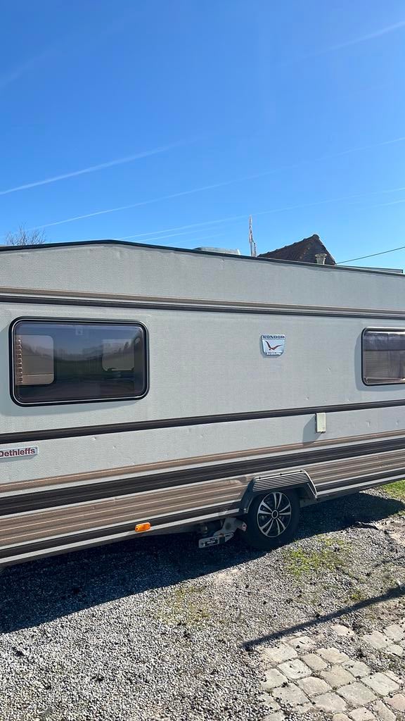 Caravan kondor dethleffs mtm 1000kg met stapelbed en mover, 4 à 5 mètres, Lits superposés, 750 - 1000 kg, Particulier