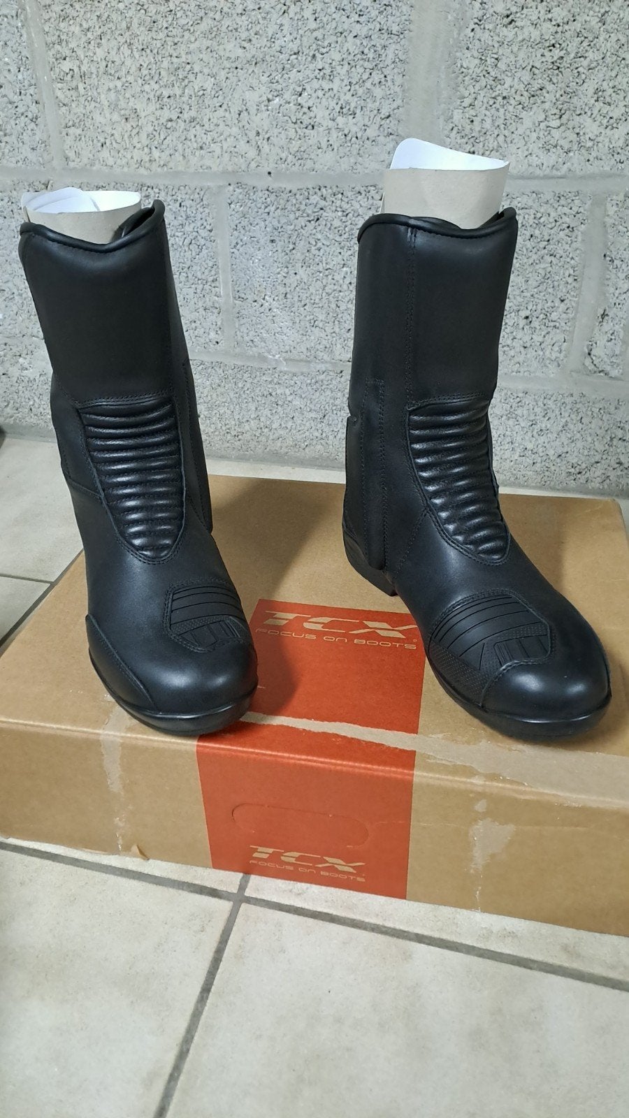 TCX motorlaarzen maat 42 leer., Motoren, Kleding | Motorkleding, Laarzen, Ophalen of Verzenden