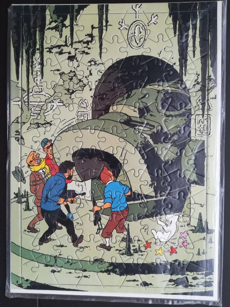 Puzzel van Kuifje (Zeldzame antieke ruitpuzzel uit 1970), Ophalen of Verzenden, Nieuw